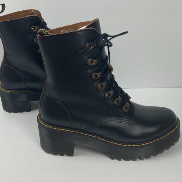 Dr Marten Leona Smooth Vintage Leather Black NEW 8 - Picture 11 of 11